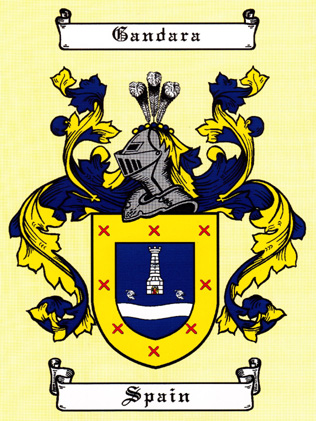 Gandara Family Coat of Arms Image (121k)